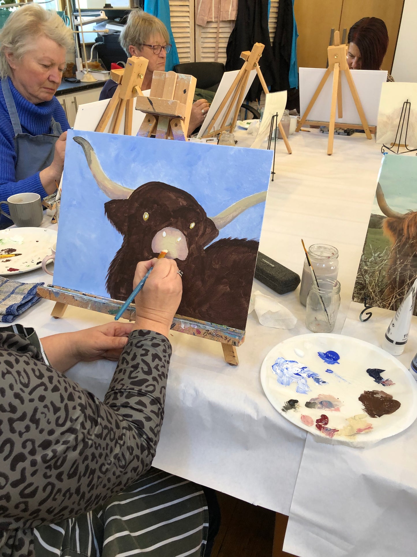 Highland Cow Painting Class Friday 21st March 7pm - 9.30pm