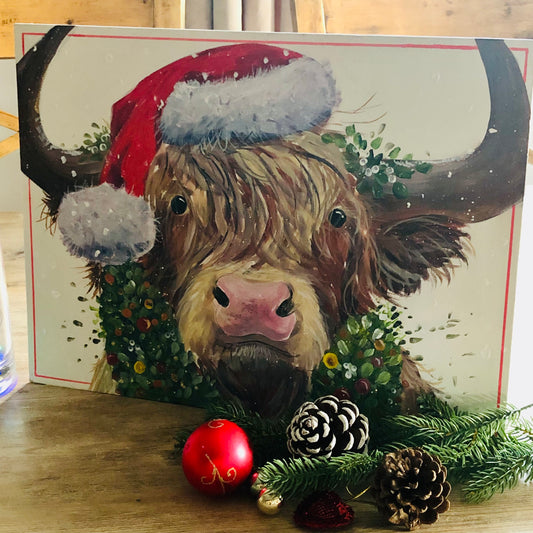 Festive Highland Cow Workshop Friday 12th December 6.30pm - 9.30pm
