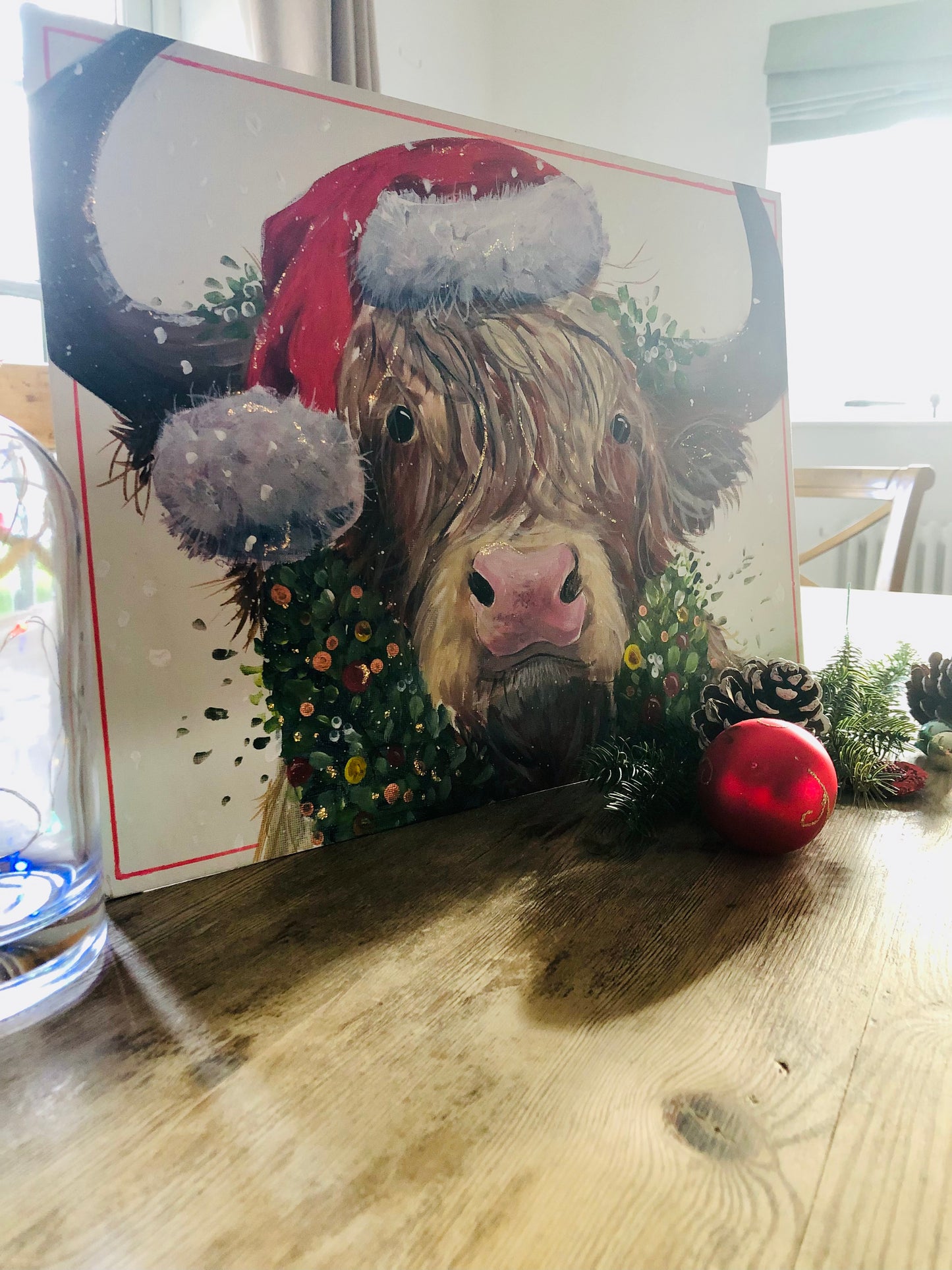 Festive Highland Cow Workshop Sunday 7th December 1pm - 4pm Falfield Village Hall
