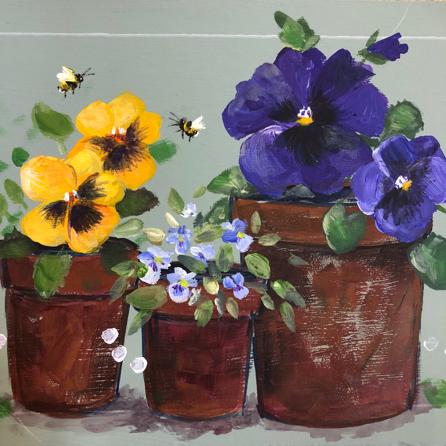 Spring Flowerpots Mother’s Day Painting Workshop Saturday 29th March 1pm - 4pm